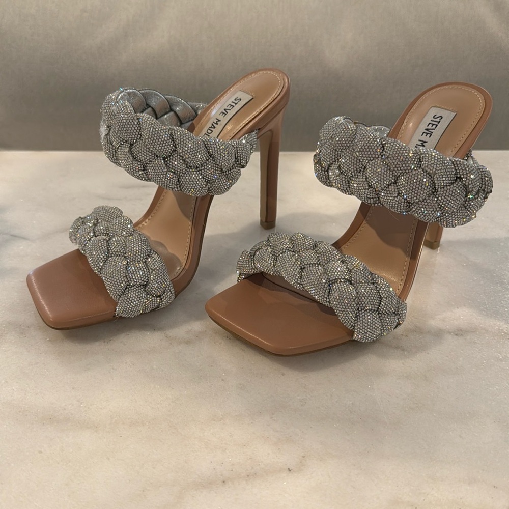 Steve Madden rhinestone heals